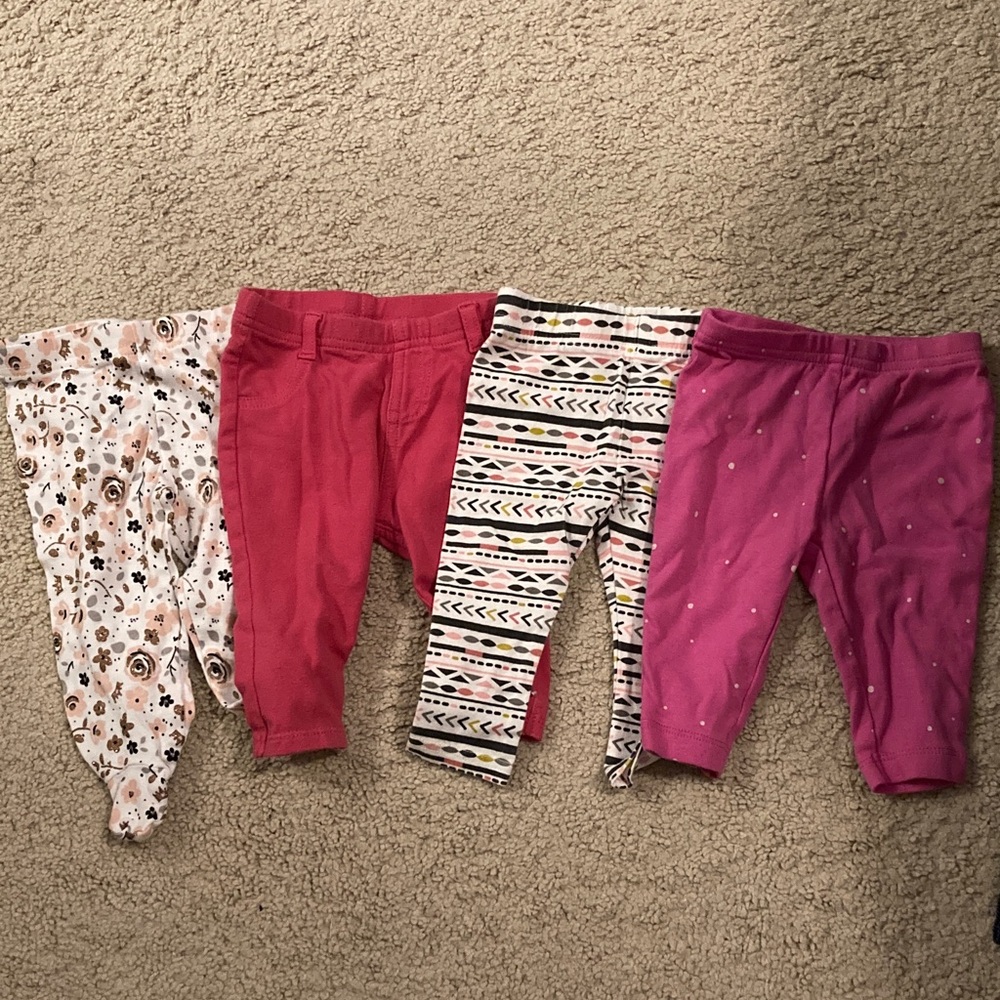 Floral and Patterned Leggings Set